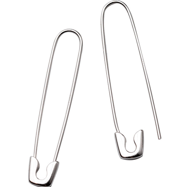 Safety Pin Hoop Earrings