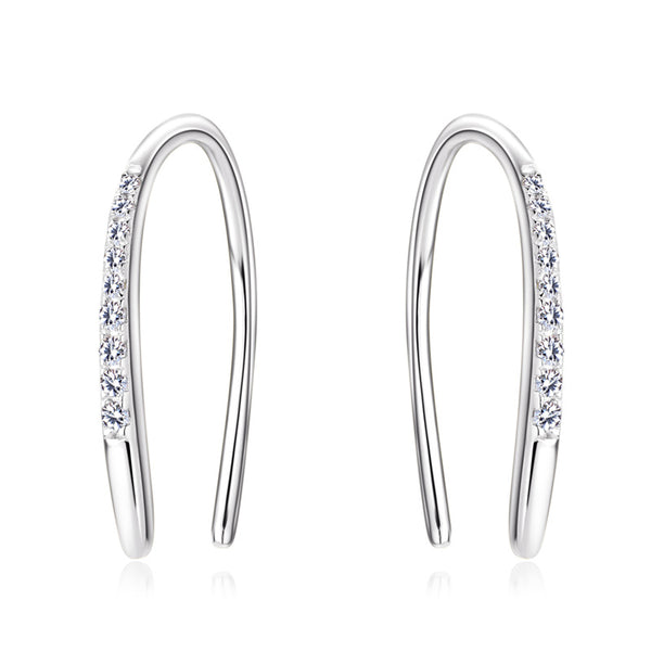 Moissanite U Shape Earrings