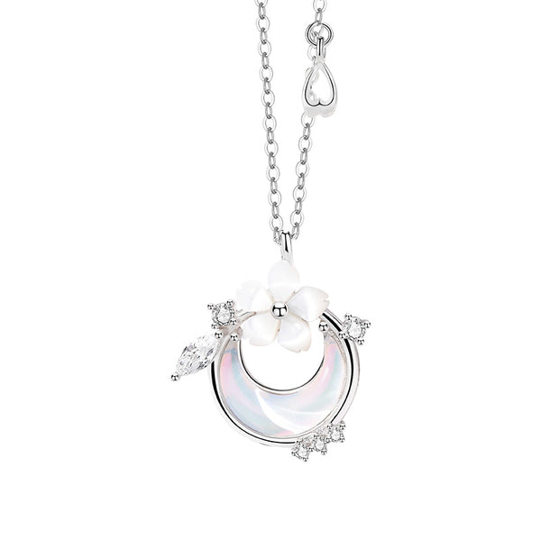 Cherry Blossom Moon Necklace