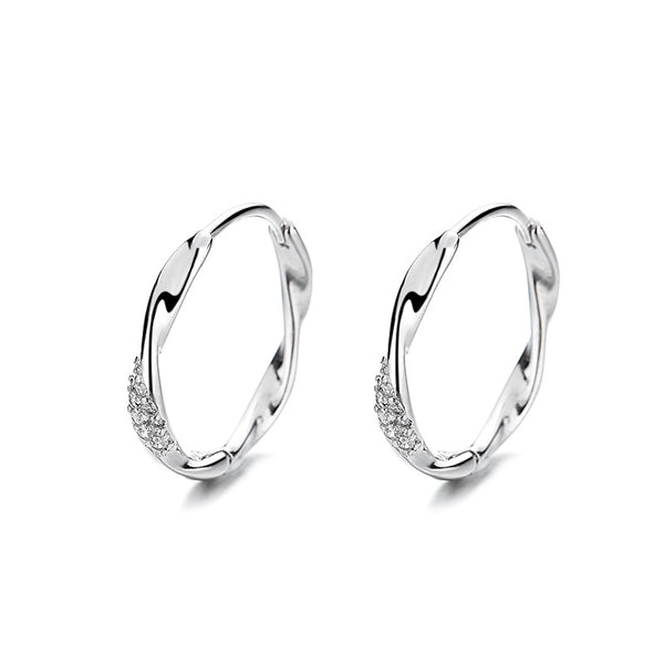 Mobius Strip Hoop Earrings