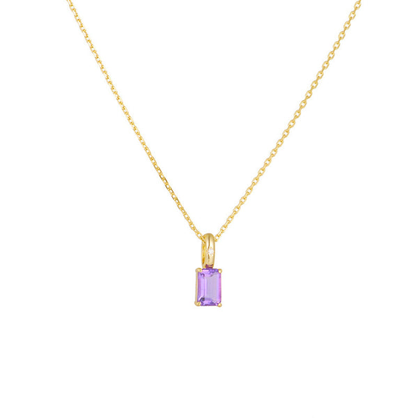 Amethyst Peridot Pendant Necklace