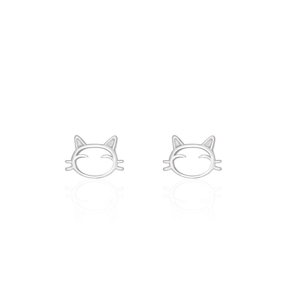 Cute Cat Stud Earrings