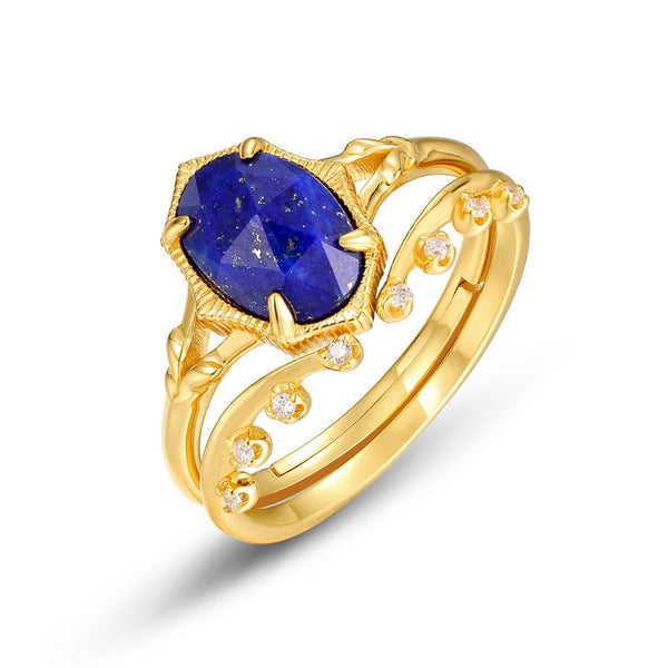 Vintage Lapis Lazuli Stacking Ring