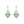 Color Gemstone Wedding Drop Earrings