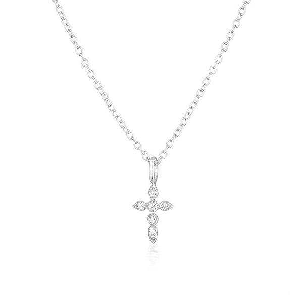 Dainty Cross Charm Pendant Necklace