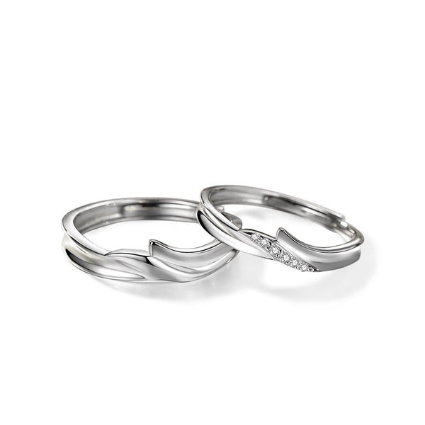 Mobius Strip Infinity Promise Couple Ring