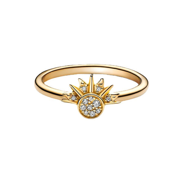 Dainty Sun Moon Star Ring