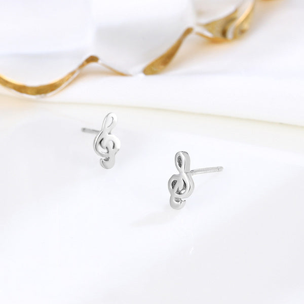 Cute Musical Note Stud Earrings