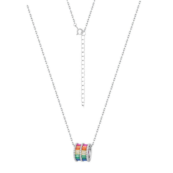 Rainbow LGBTQ Pride Gem Necklace