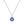 Blue Evil Eye Heart Necklace