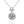 Moissanite Bow Tie Halo Charm Necklace