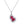 Lab Grown Ruby Gourd Necklace