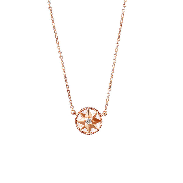 Star Compass Charm Necklace