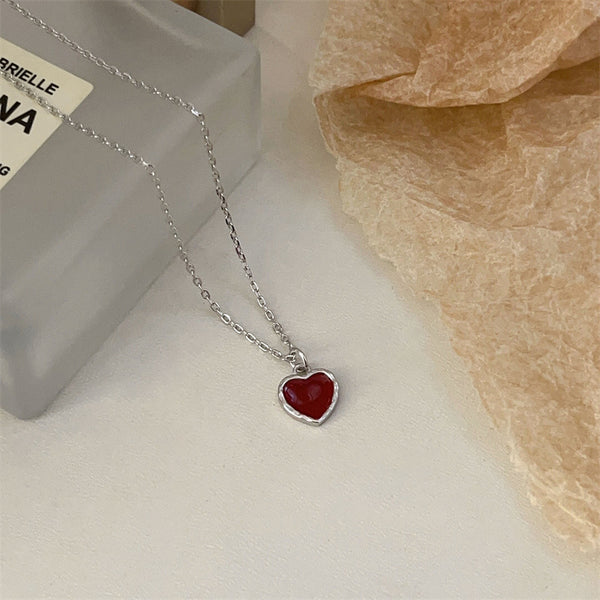 Red Heart Pendant Necklace