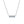 Three Stone Moissanite Bar Necklace