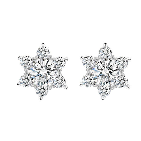 Moissanite Star of David Stud Earrings