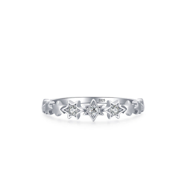 Dainty Star Of David Stacking Band Ring