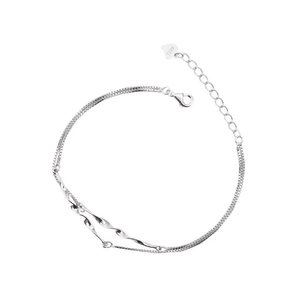 Mobius Strip Double Chain Bracelet