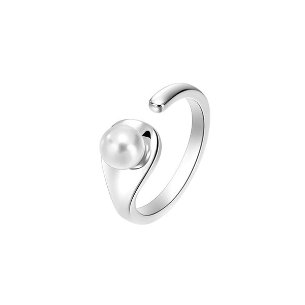 Solid 925 Sterling Silver Rings for Women & Girls, Sterling Silver Pearl  Ring Designer Mothers Day Gift, Bridesmaid Gift, Handmade Jewelry