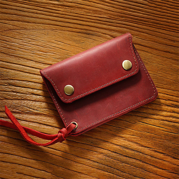 Vintage Leather Card Holder Coin Wallet