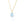 Oval Topaz Pendant Necklace