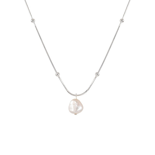 Natural Pearl Pendant Necklace