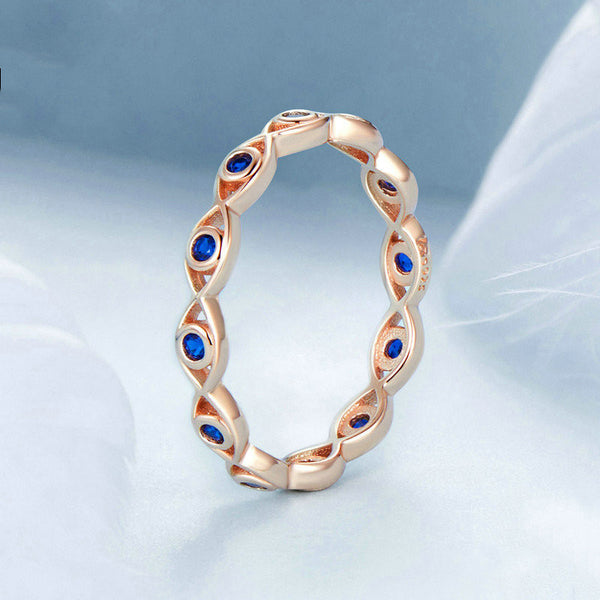 Evil Eye Stacking Band Ring