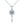 Moissanite Flower Key Wedding Necklace