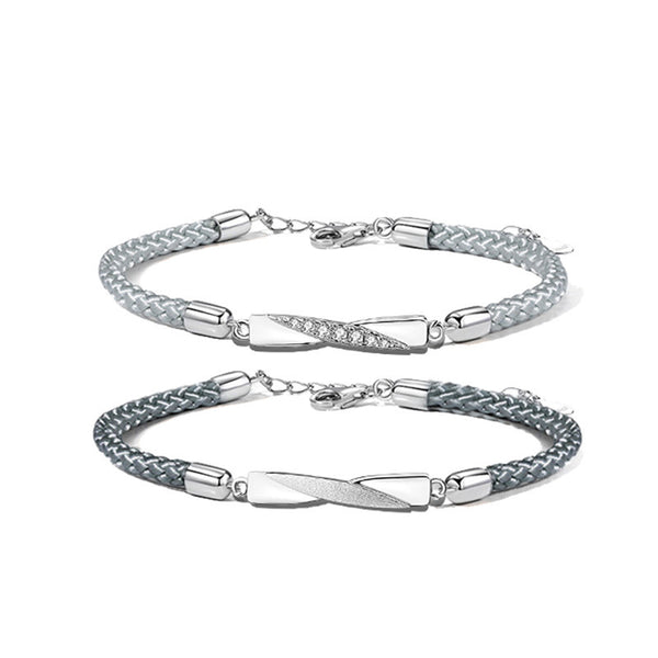 Mobius Strip Couple Braided Bracelet