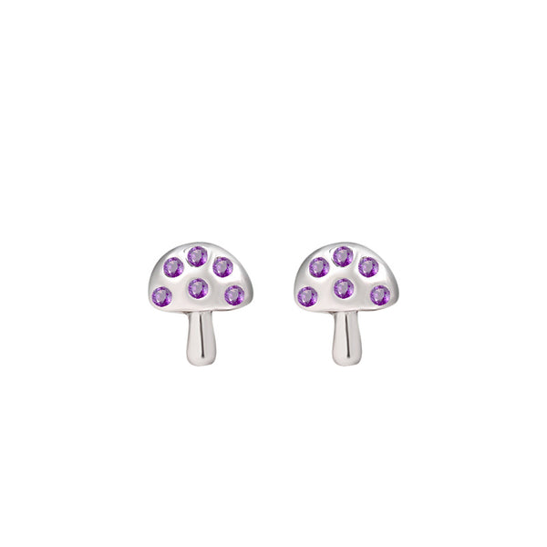 Cute Mushroom Stud Earrings