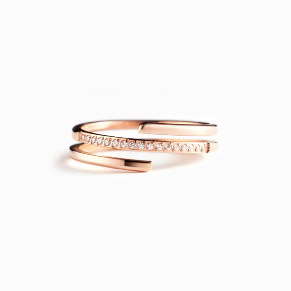 Three Row Stacking Band Ring