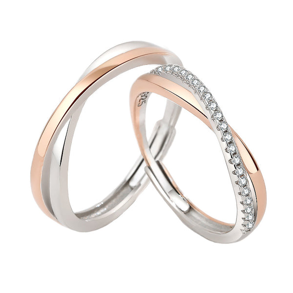 Infinity Mobius Couple Ring