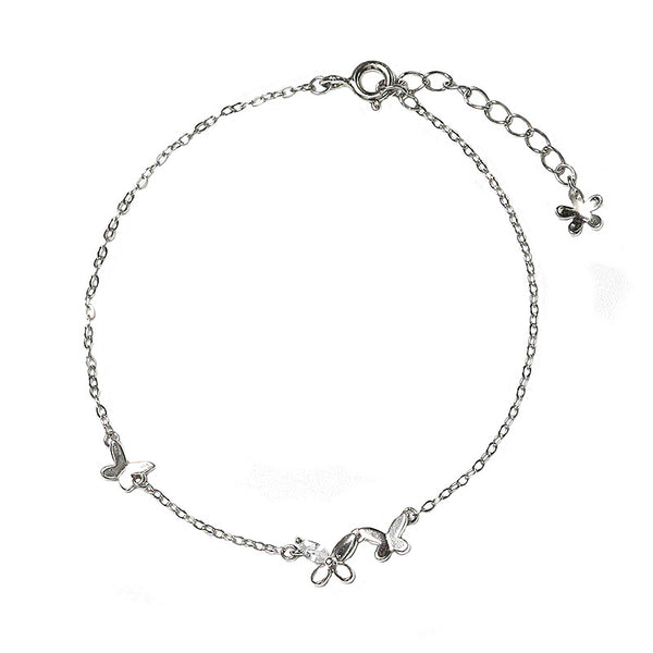 Dainty Butterfly Charm Bracelet