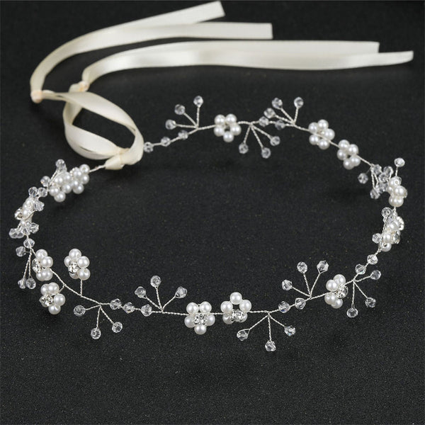 Crystal Pearl Bridal Wedding Headband