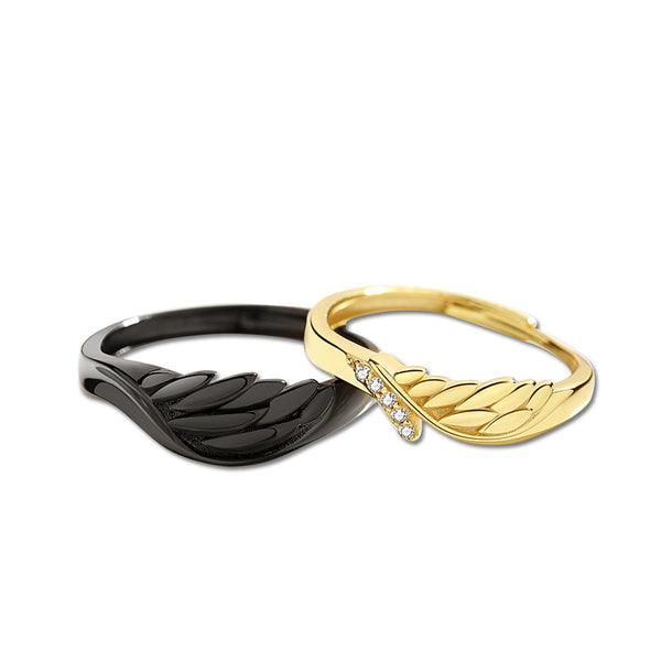 Angel Devil Wing Couple Matching Ring