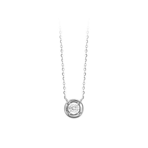 Solitaire Bubble Pendant Necklace