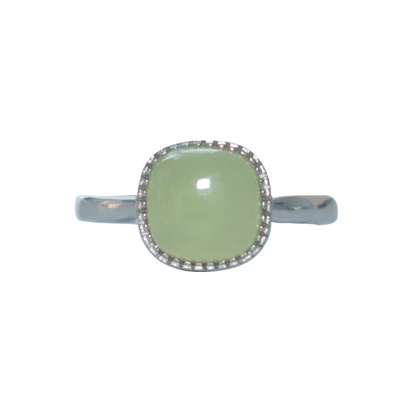 Jade Sugar Cube Ring