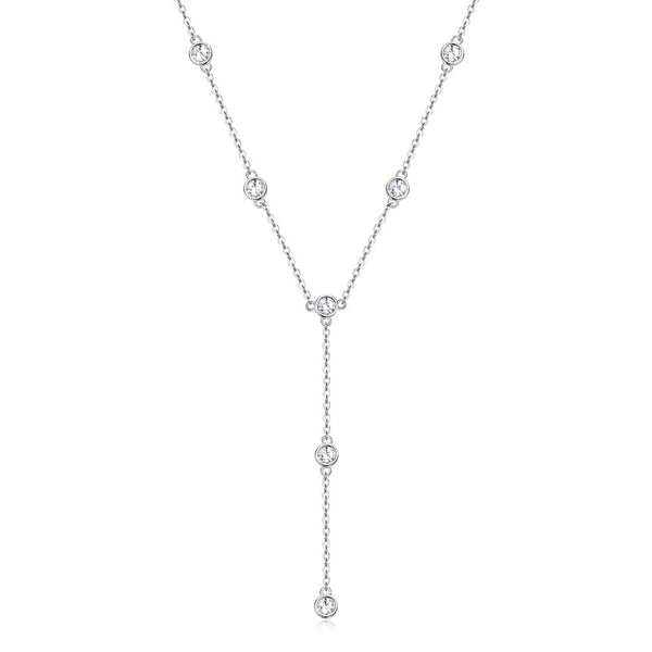 Dainty Moissanite Drop Necklace