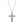 Rainbow Gem Cross Necklace