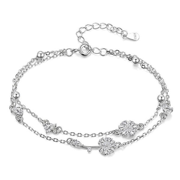 Dainty Dandelion Layered Bracelet