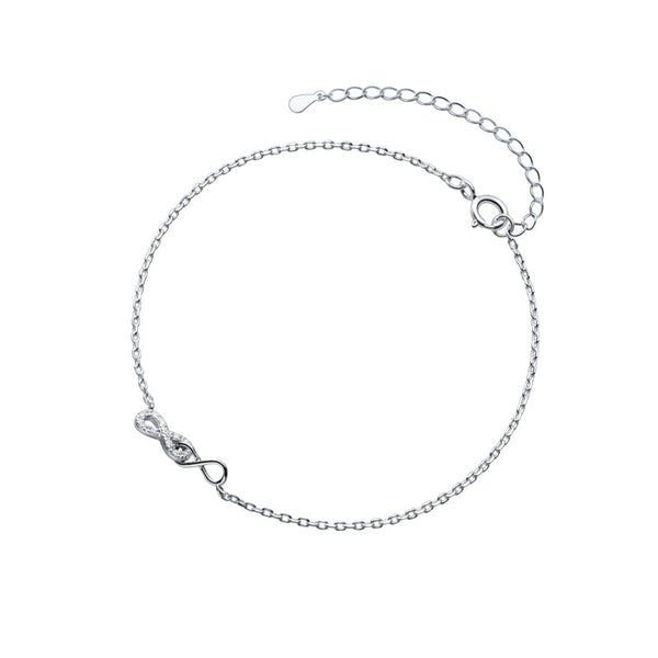 Mobius Strip Infinity Charm Anklet