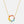 Color Gemstone Cicle Charm Necklace