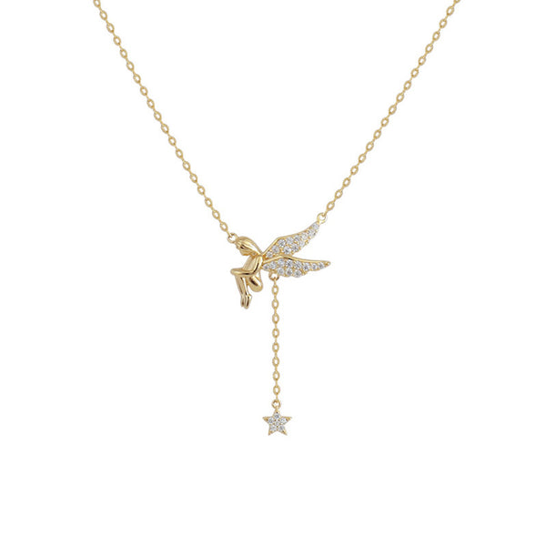 Gold Fairy Star Necklace