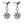 Solitaire Moissanite Heart Earrings