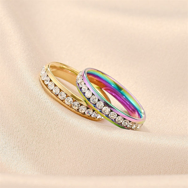 Slim Pave Couple Ring