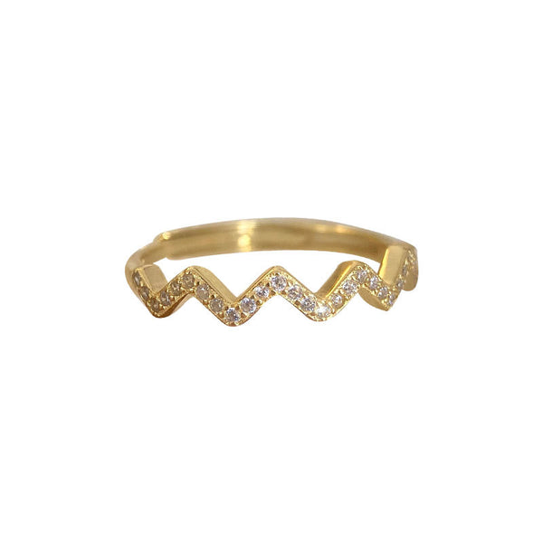 Dainty Wave Stackable Ring