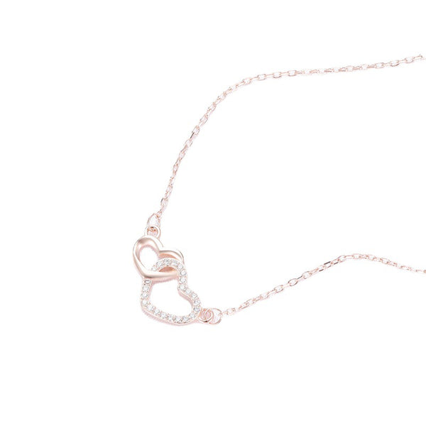 Interlocking Heart Pendant Necklace