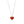 Red Agate Heart Pendant Necklace