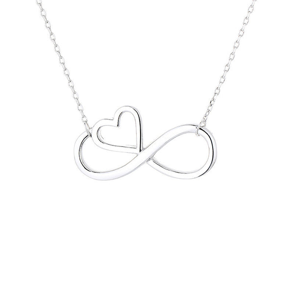 Infinity Heart Mobius Necklace