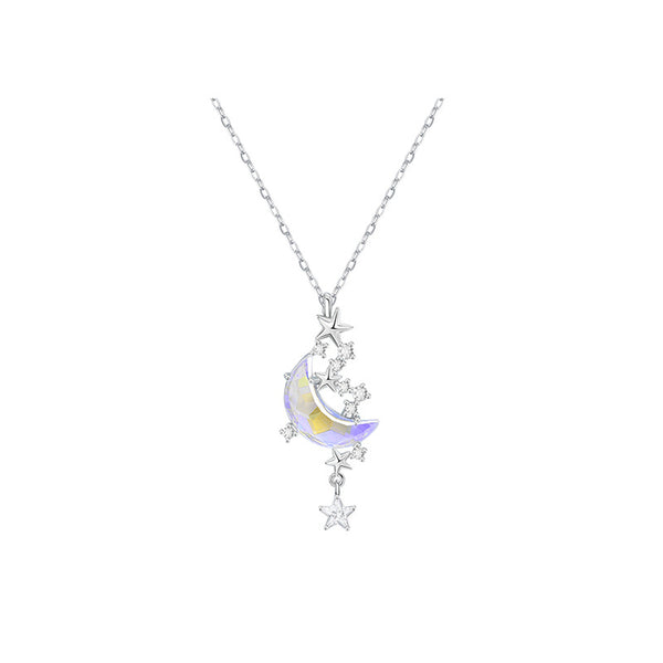 Dainty Moon Star Necklace